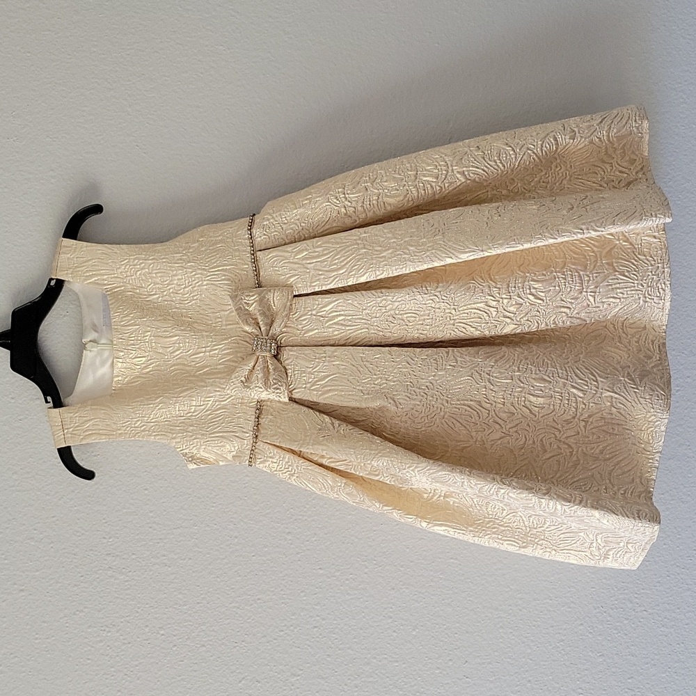 NWT Girls gold dress